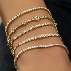 The Last Line Flower Tennis Bracelet