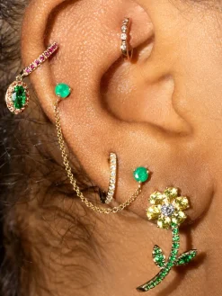 The Last Line Goldie Flower Earring