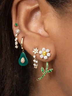 The Last Line Goldie Flower Earring