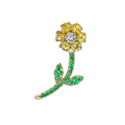 The Last Line Goldie Flower Earring