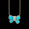 The Last Line Hand Carved Bow Necklace