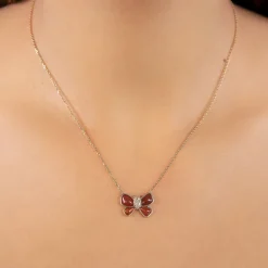 The Last Line Hand Carved Bow Necklace