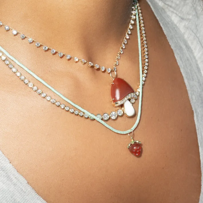 The Last Line Hand Carved Fruit Necklace