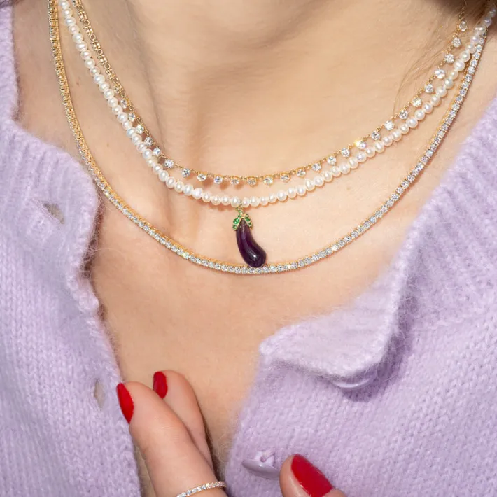 The Last Line Hand Carved Veggie Necklace