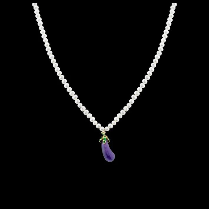 The Last Line Hand Carved Veggie Necklace