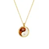 The Last Line Hand Carved Yin Yang Necklace
