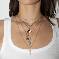 The Last Line Hand Carved Yin Yang Necklace