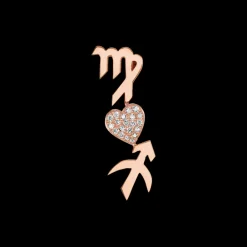 The Last Line Heart and Zodiac Earring