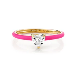 The Last Line Heart Enamel Ring