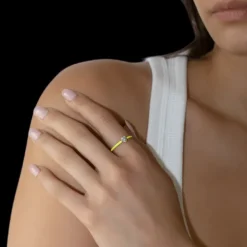 The Last Line Heart Enamel Ring