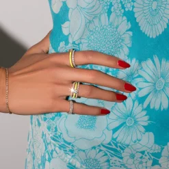 The Last Line Heart Enamel Ring