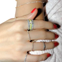 The Last Line Heart Enamel Ring