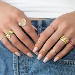 The Last Line Heart Enamel Ring