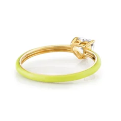 The Last Line Heart Enamel Ring