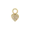 The Last Line Heart Hoop Earring Charm