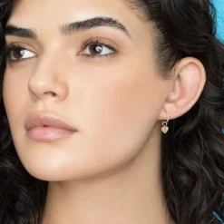 The Last Line Heart Hoop Earring Charm