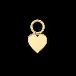 The Last Line Heart Hoop Earring Charm