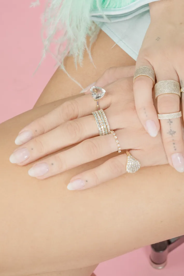 The Last Line Heart Solitaire Ring