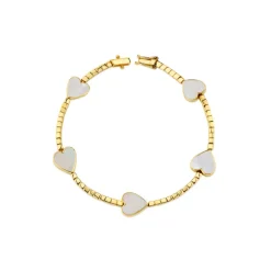 The Last Line Heart Tennis Bracelet