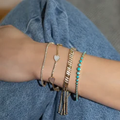 The Last Line Heart Tennis Bracelet
