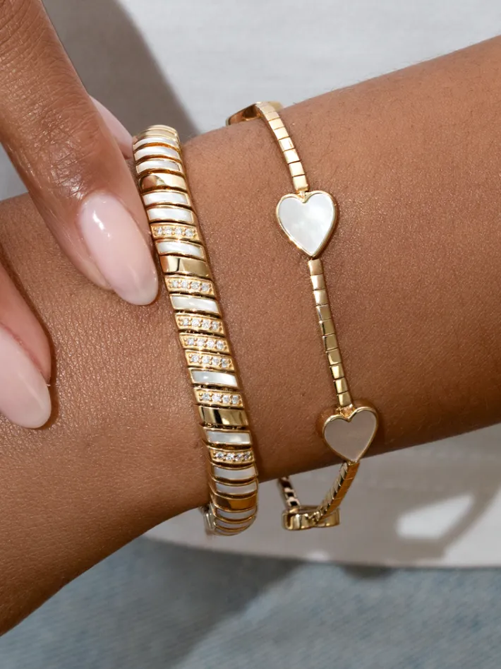 The Last Line Heart Tennis Bracelet