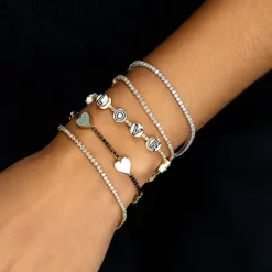 The Last Line Heart Tennis Bracelet