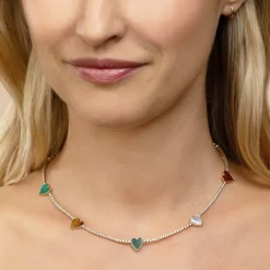 The Last Line Heart Tennis Necklace