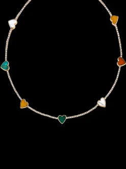 The Last Line Heart Tennis Necklace