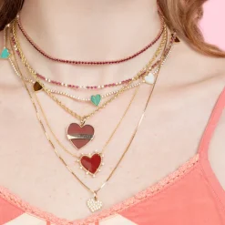The Last Line Heart Tennis Necklace