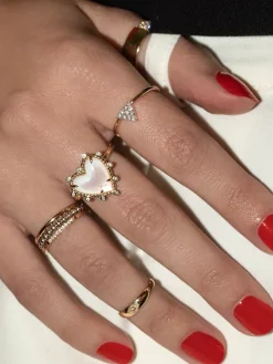 The Last Line Heart Twist Ring