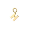 The Last Line Letter Hoop Earring Charm
