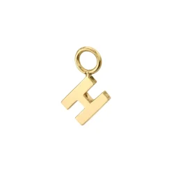 The Last Line Letter Hoop Earring Charm