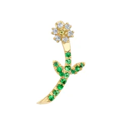 The Last Line Mini Goldie Flower Earring