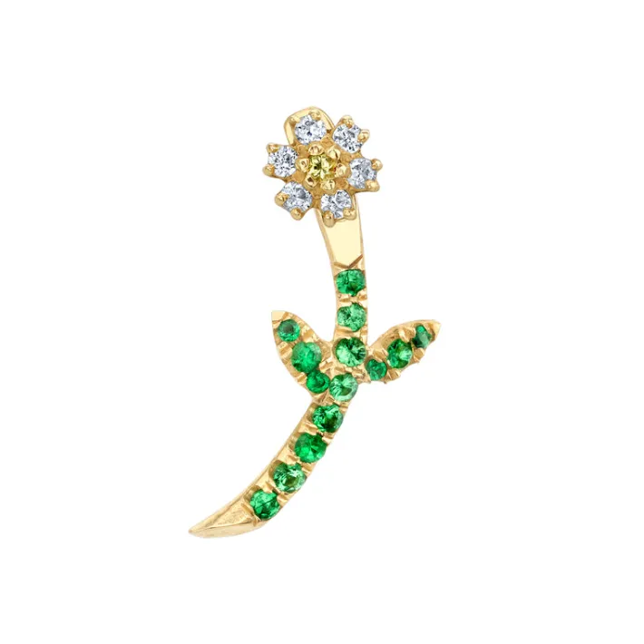 The Last Line Mini Goldie Flower Earring