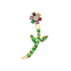 The Last Line Mini Goldie Flower Earring