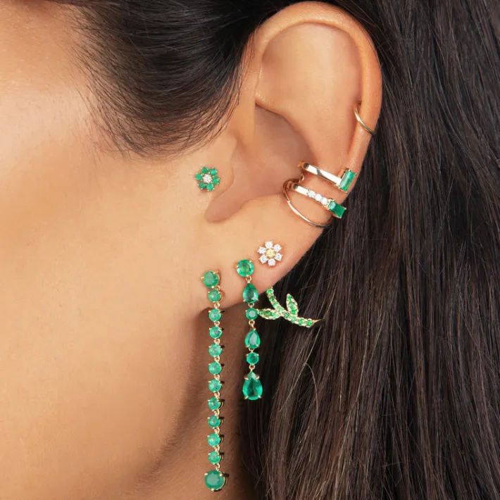 The Last Line Mini Goldie Flower Earring