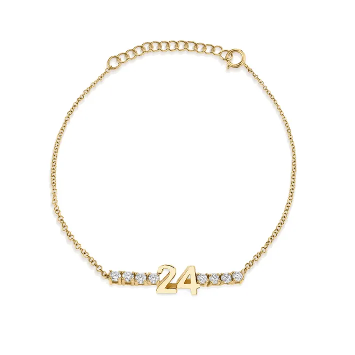 The Last Line Mini Personalized Tennis Bracelet