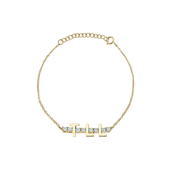 The Last Line Mini Personalized Tennis Bracelet