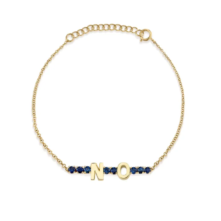 The Last Line Mini Personalized Tennis Bracelet