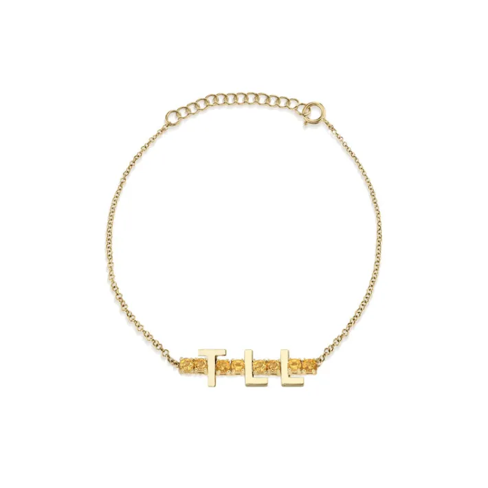 The Last Line Mini Personalized Tennis Bracelet