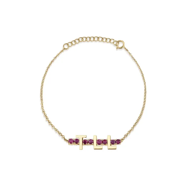 The Last Line Mini Personalized Tennis Bracelet