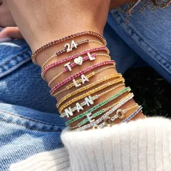 The Last Line Mini Personalized Tennis Bracelet