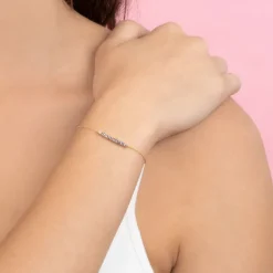 The Last Line Mini Personalized Tennis Bracelet