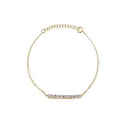 The Last Line Mini Personalized Tennis Bracelet