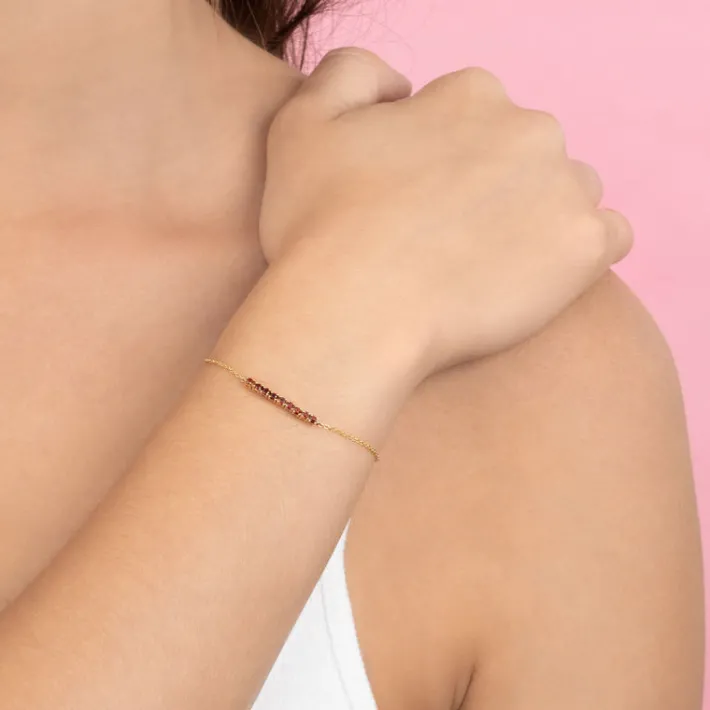 The Last Line Mini Personalized Tennis Bracelet