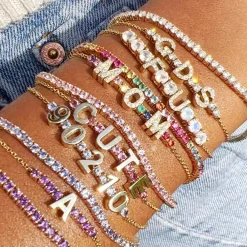 The Last Line Mini Personalized Tennis Bracelet