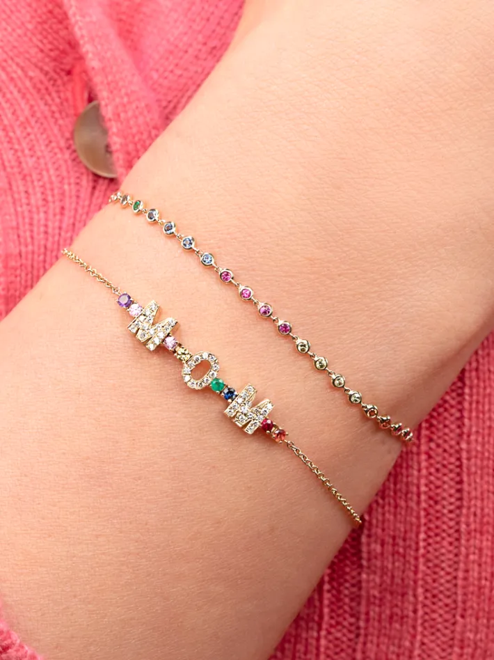 The Last Line Mini Personalized Tennis Bracelet
