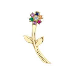The Last Line Mini Teddy Flower Earring