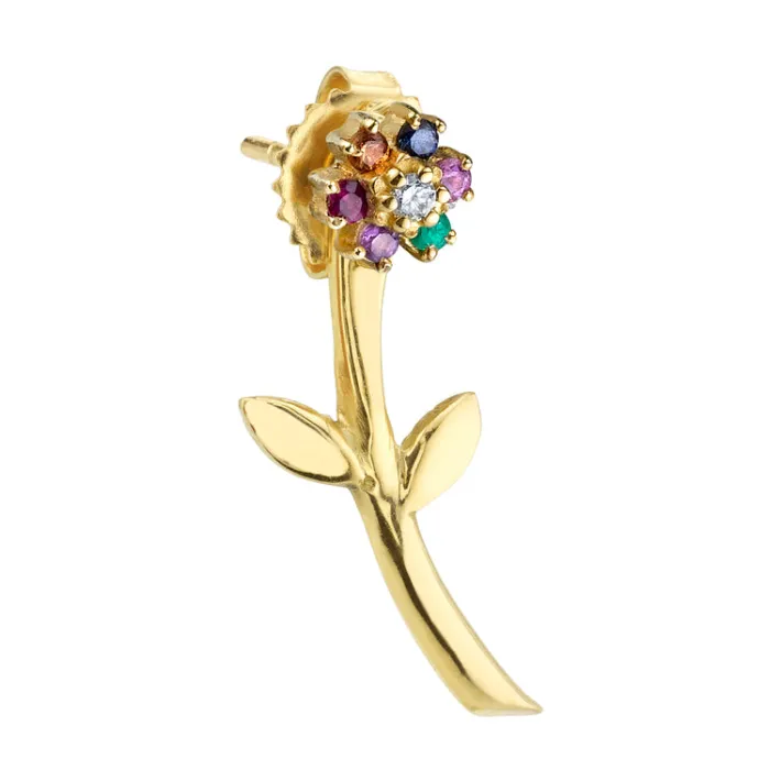 The Last Line Mini Teddy Flower Earring