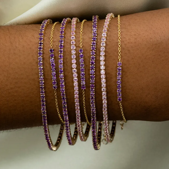 The Last Line Mini Tennis Bracelet